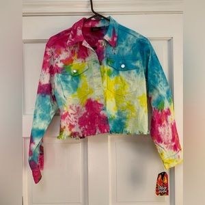 Vintage Harlem tie dyed jacket